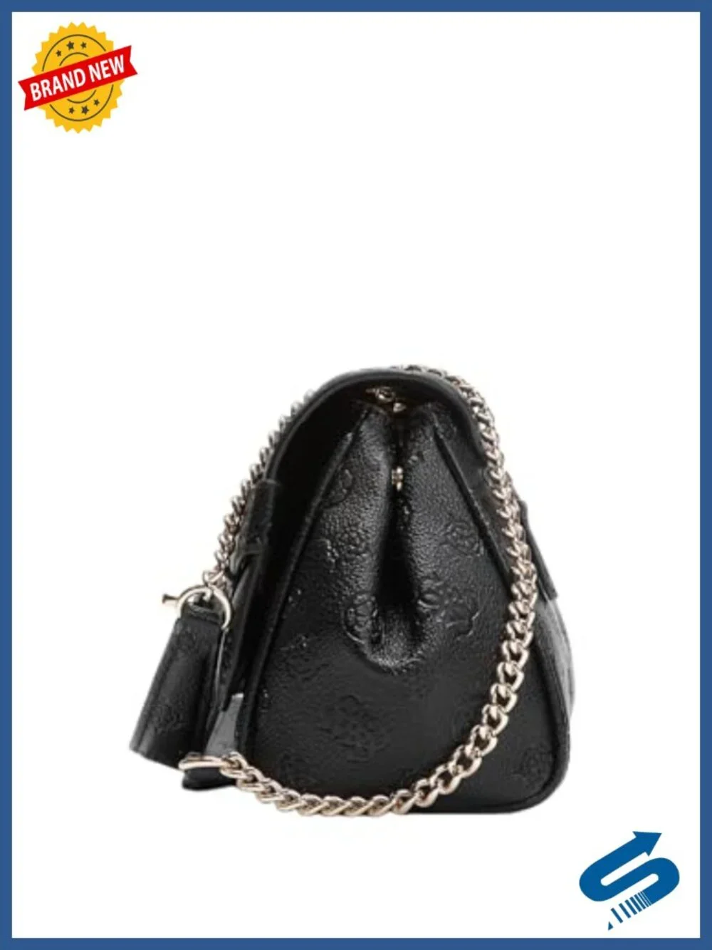 Guess Ella Convertible Crossbody Flap PU Polyurethane Satchel Handbag